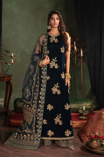 Iznik | Velvet 25 | IV-51 Embroidered Velvet