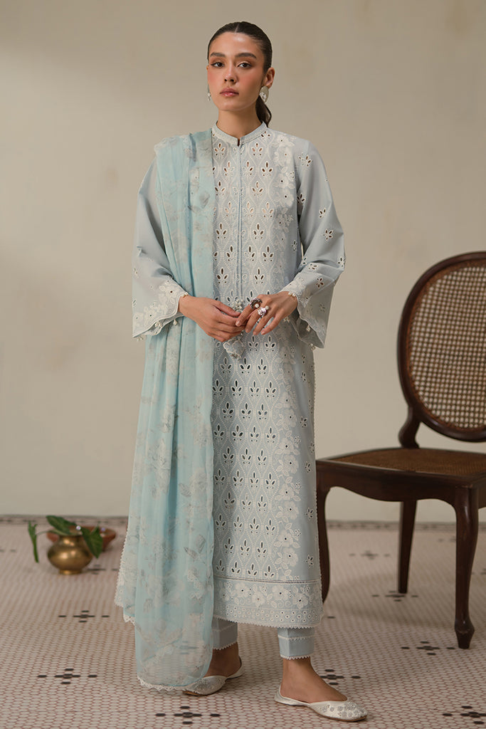 Cross Stitch | Chikankari Lawn 24 | BLUE FLAIR - Pakistani Clothes for women, in United Kingdom and United States