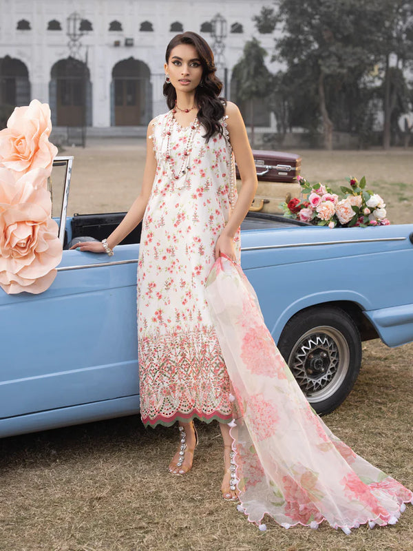 Faiza Faisal | Maya Luxury Lawn | Sandra - Hoorain Designer Wear - Pakistani Ladies Branded Stitched Clothes in United Kingdom, United states, CA and Australia