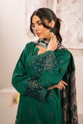 Iznik | Lawnkari 24 | UE-159 PLUSH GREEN - Pakistani Clothes for women, in United Kingdom and United States