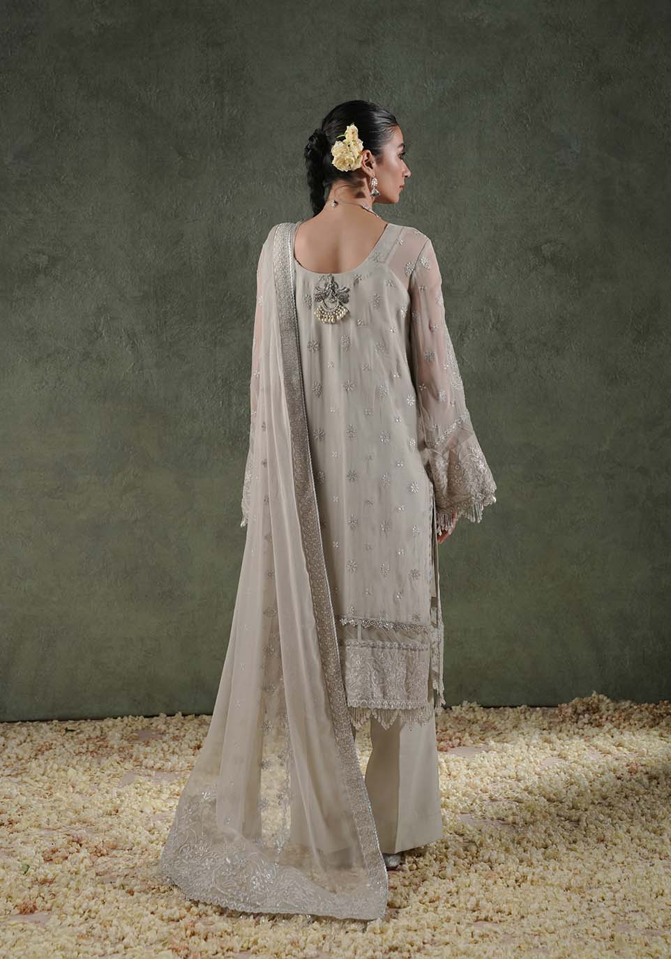 Zarqash | Lakhnawi Festive Chiffon 24 |  ZQL 008B EILA