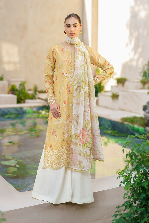 Iznik | Festive lawn 24 | SFL-09 - Hoorain Designer Wear - Pakistani Designer Clothes for women, in United Kingdom, United states, CA and Australia