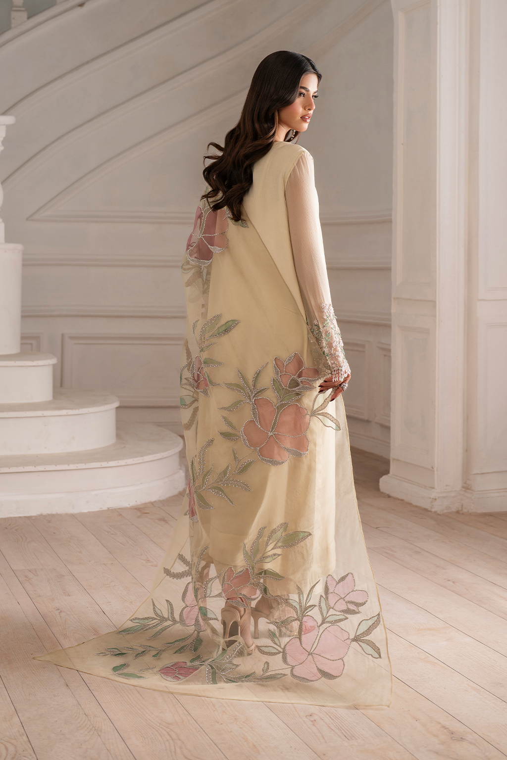 Iznik I Festive Formal I UE-413 Embroidered Chiffon