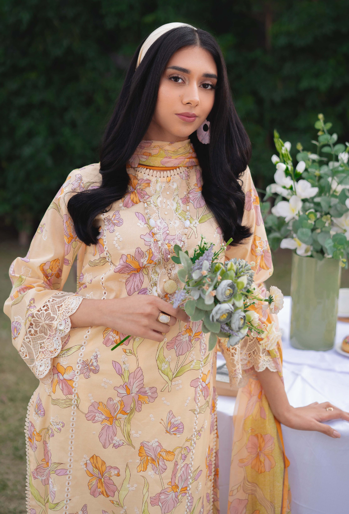 Humdum | Gardenia Lawn 24 | Printkari Lawn PLG 02 - Pakistani Clothes for women, in United Kingdom and United States