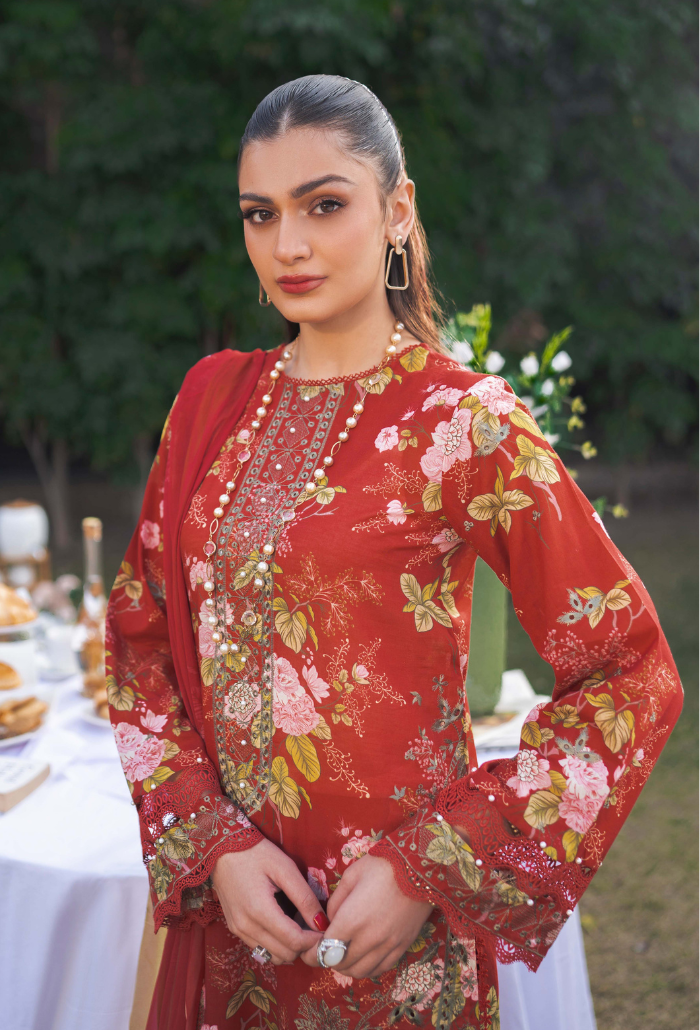 Humdum | Gardenia Lawn 24 | Printkari Lawn PLG 03 - Pakistani Clothes for women, in United Kingdom and United States