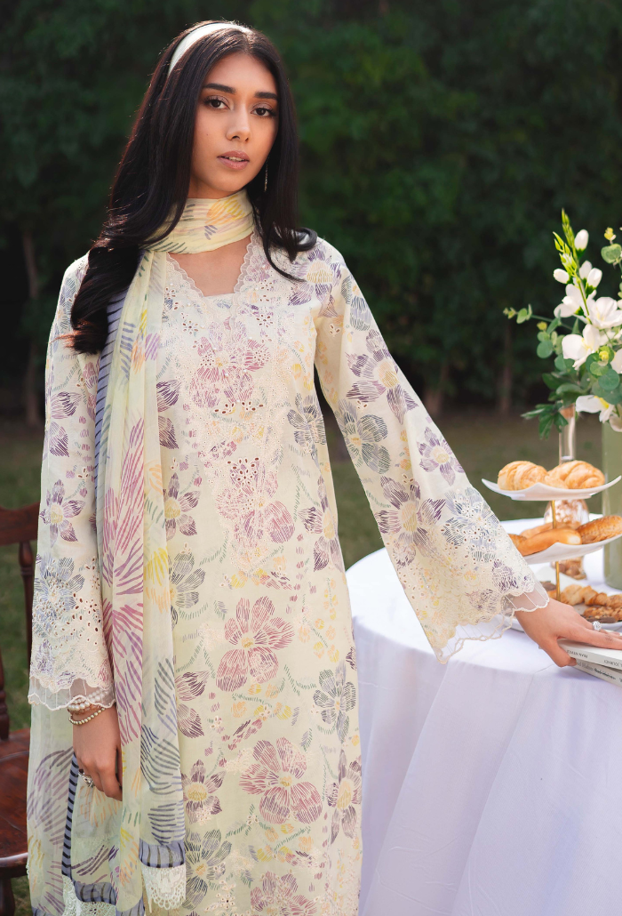 Humdum | Gardenia Lawn 24 |Printkari Lawn - PLG 05 - Pakistani Clothes for women, in United Kingdom and United States