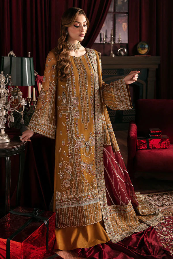 Nureh | Elanora Formals 24 | Crimson - Hoorain Designer Wear - Pakistani Ladies Branded Stitched Clothes in United Kingdom, United states, CA and Australia