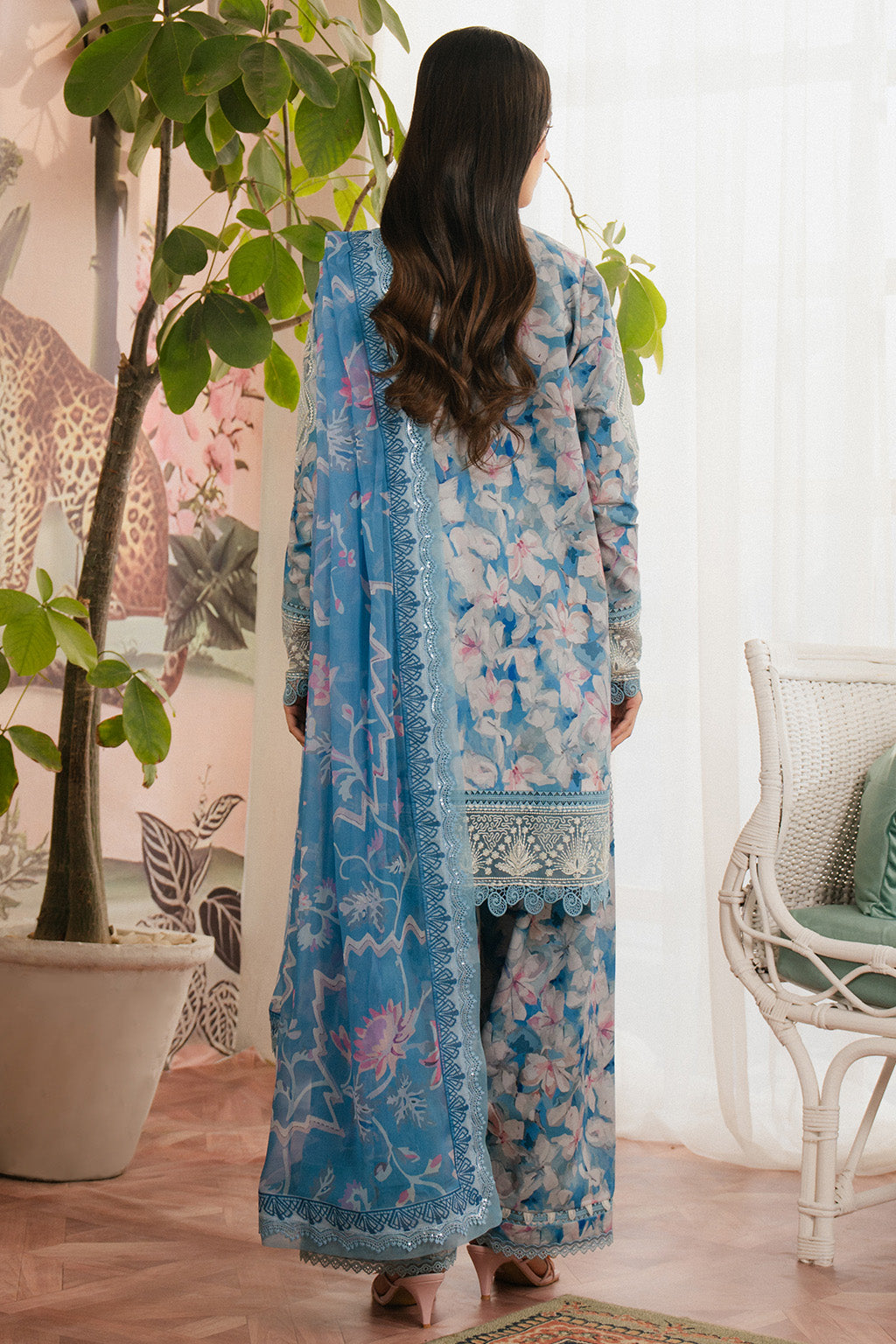 Ayzel | Armelia Printed Lawn 25 | Scilla