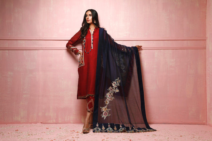 Wahajmkhan | Festive Fiesta Formals | RED ROUGE - Pakistani Clothes for women, in United Kingdom and United States