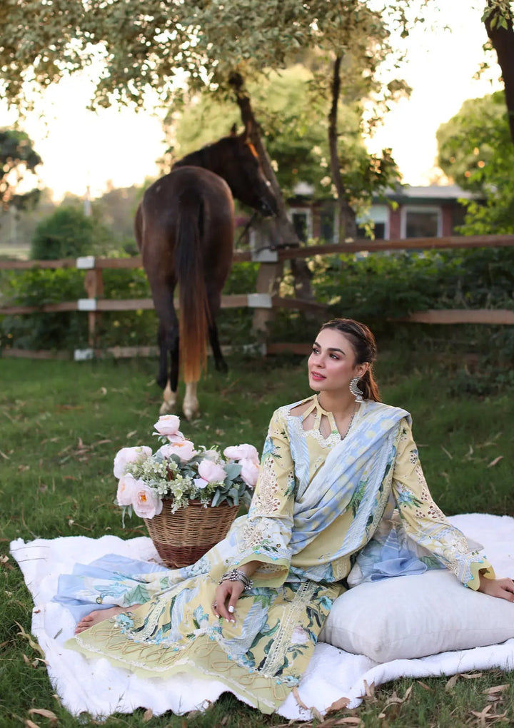 Elaf Premium | Prints Chikankari 24 | 05A CITRUS CRUSH - Hoorain Designer Wear - Pakistani Designer Clothes for women, in United Kingdom, United states, CA and Australia