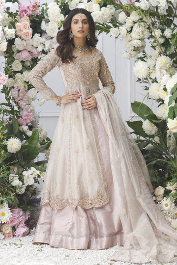 Wahajmkhan | Eden wedding Formals | ROSE GOLD ANARKALI & LENGA - Pakistani Clothes for women, in United Kingdom and United States