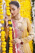 Wahajmbegum | Mehrunnisa Wedding Formals | MUSTARD MEHSURI JACKET - Pakistani Clothes for women, in United Kingdom and United States