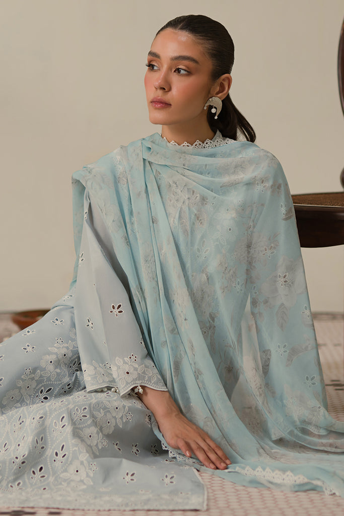 Cross Stitch | Chikankari Lawn 24 | BLUE FLAIR - Pakistani Clothes for women, in United Kingdom and United States