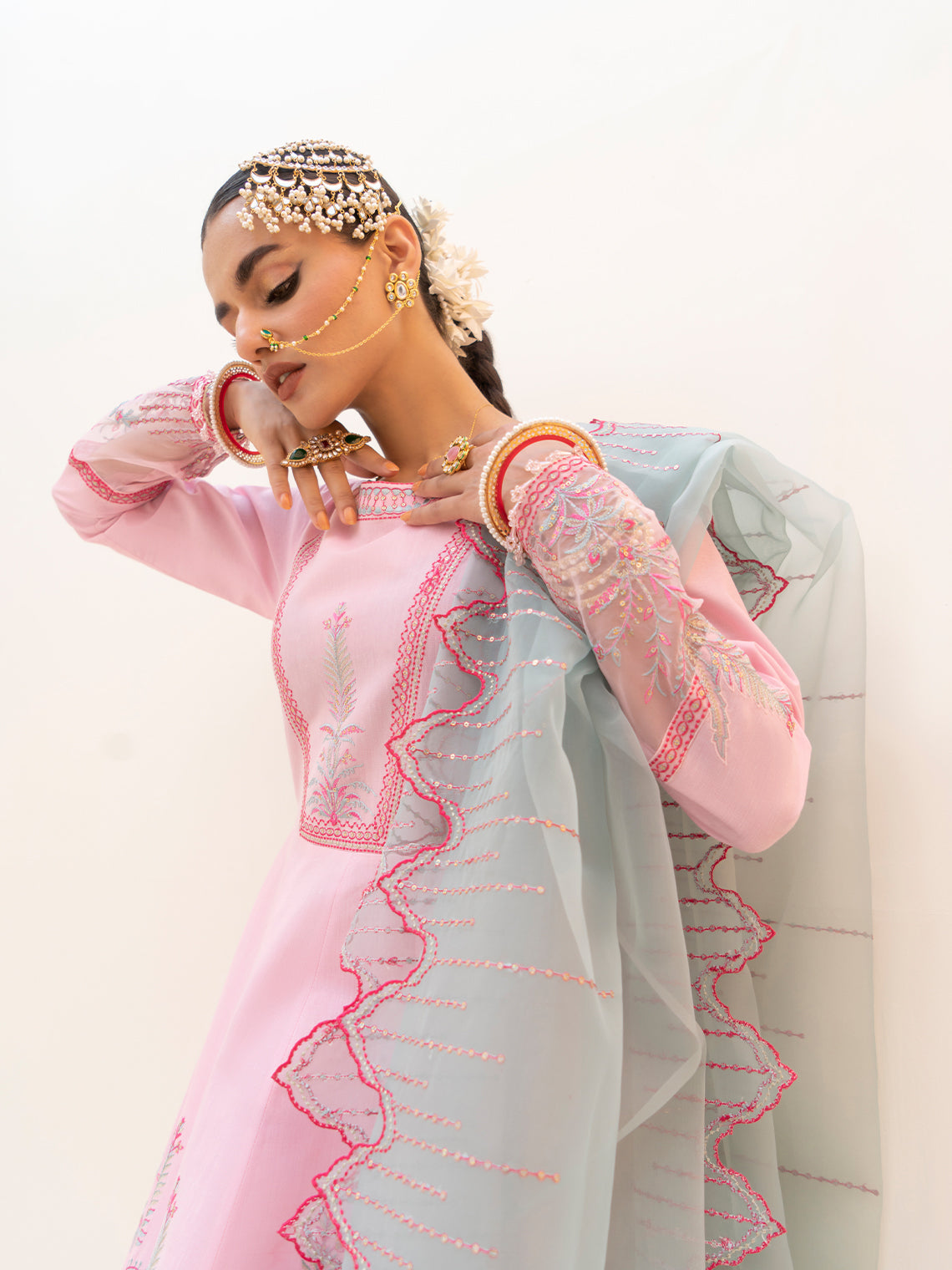 Fozia Khalid | Eid Edit 24 | Cranberry Pink - Pakistani Clothes for women, in United Kingdom and United States