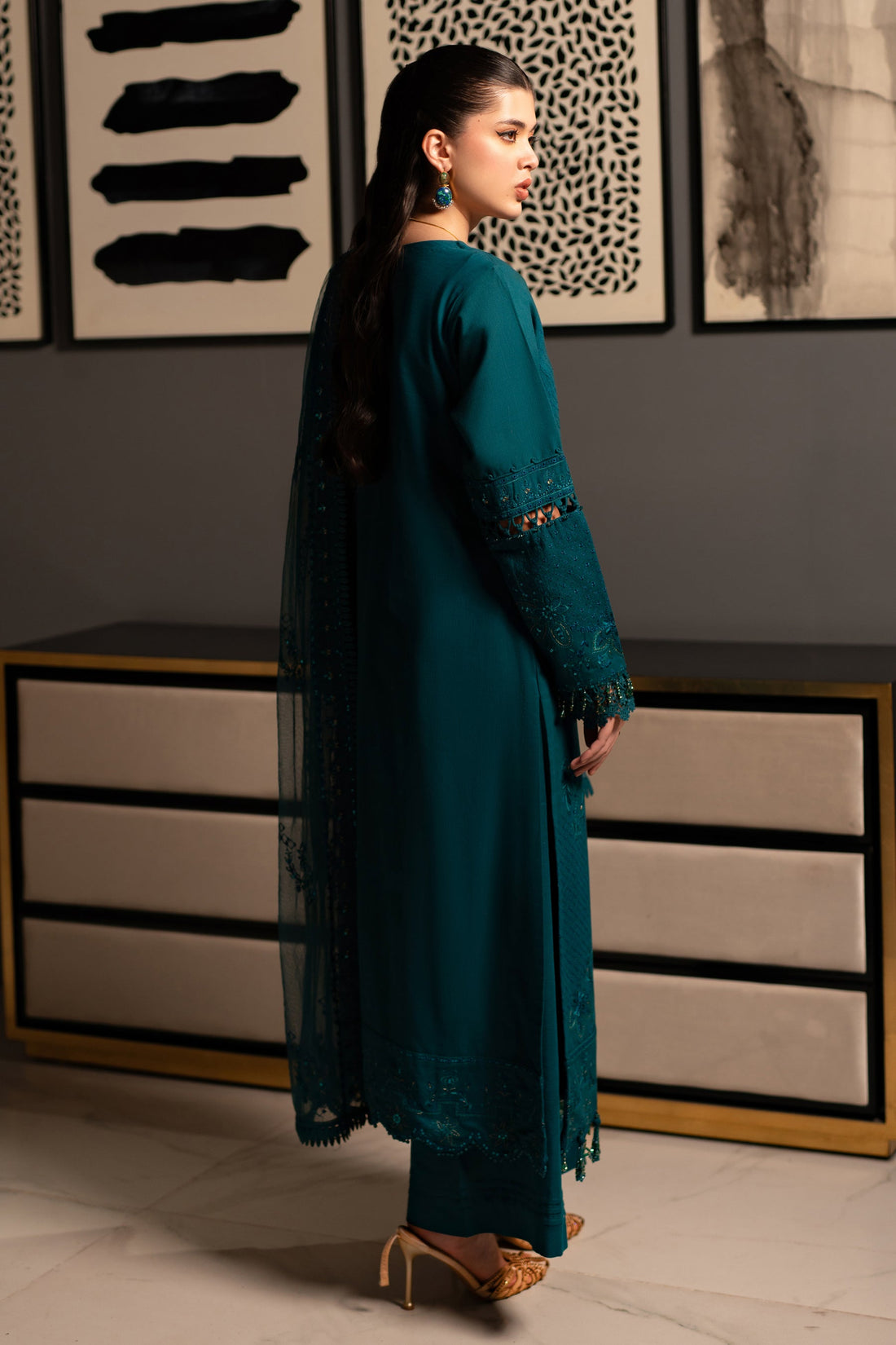 Naqshi | Medaline Khaddar Collection | ULFAT