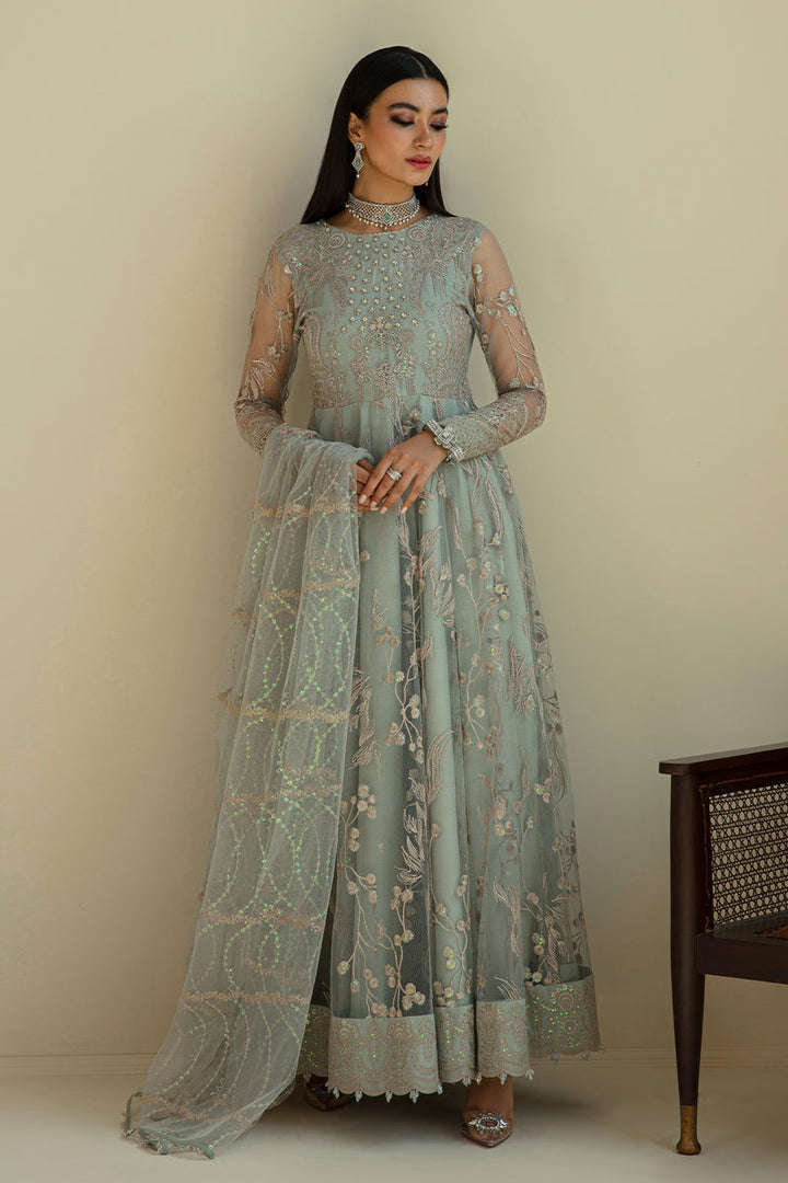 Baroque | Luxury Pret 24 | NET UF-627 - Hoorain Designer Wear - Pakistani Designer Clothes for women, in United Kingdom, United states, CA and Australia