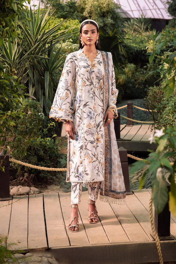Alizeh | Sheen Lawn Prints 24 | GARDENIA - Hoorain Designer Wear - Pakistani Ladies Branded Stitched Clothes in United Kingdom, United states, CA and Australia