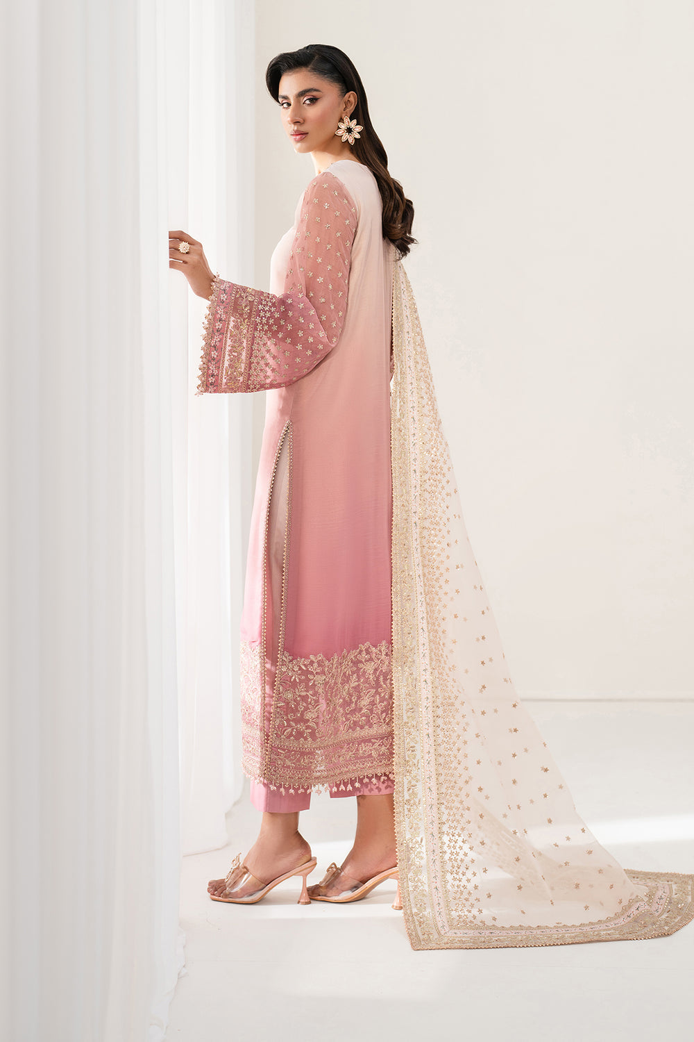 Baroque | Formals Collection | EMBROIDERED CHIFFON UF-4135