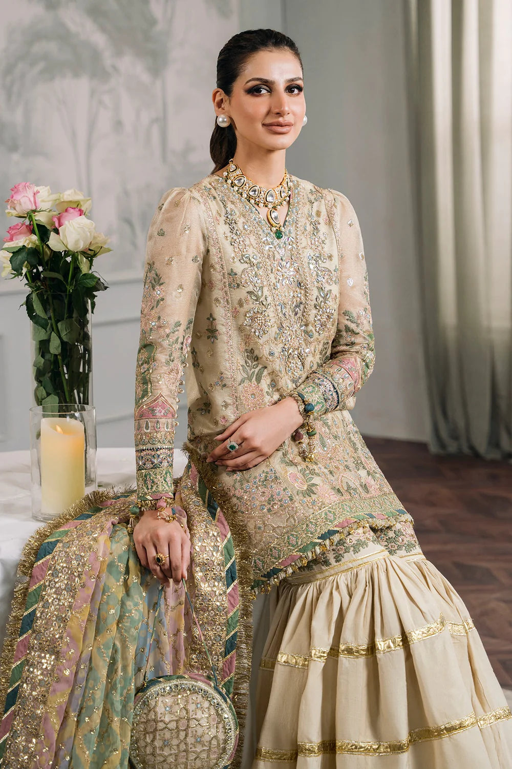 Baroque | Chantelle Embroidered Collection | CH12-04 - Pakistani Clothes for women, in United Kingdom and United States