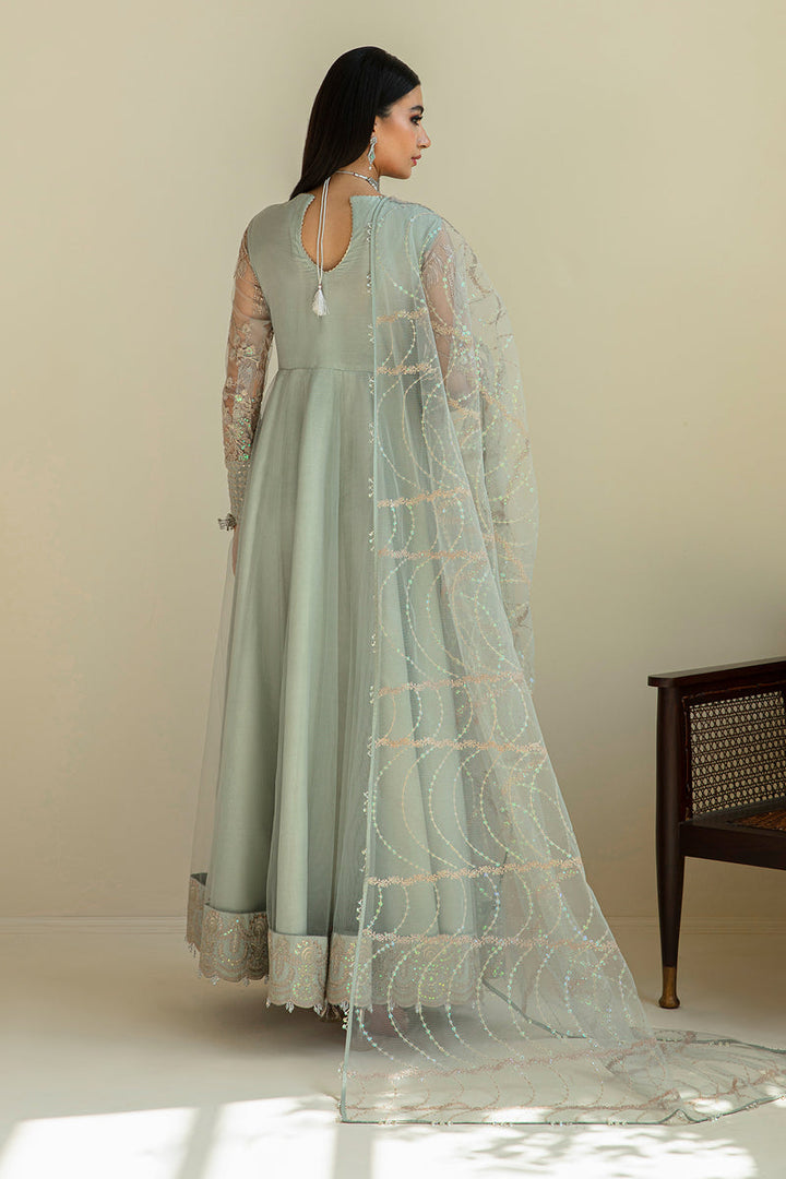 Baroque | Luxury Pret 24 | NET UF-627 - Hoorain Designer Wear - Pakistani Designer Clothes for women, in United Kingdom, United states, CA and Australia