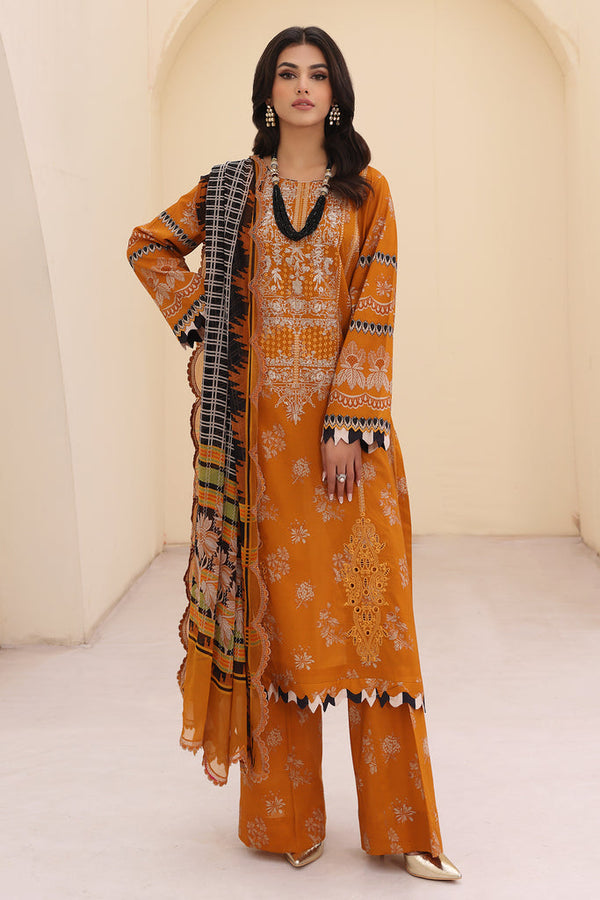 Charizma | Naranji Embroidered Lawn 24 | CN4-001 - Hoorain Designer Wear - Pakistani Designer Clothes for women, in United Kingdom, United states, CA and Australia