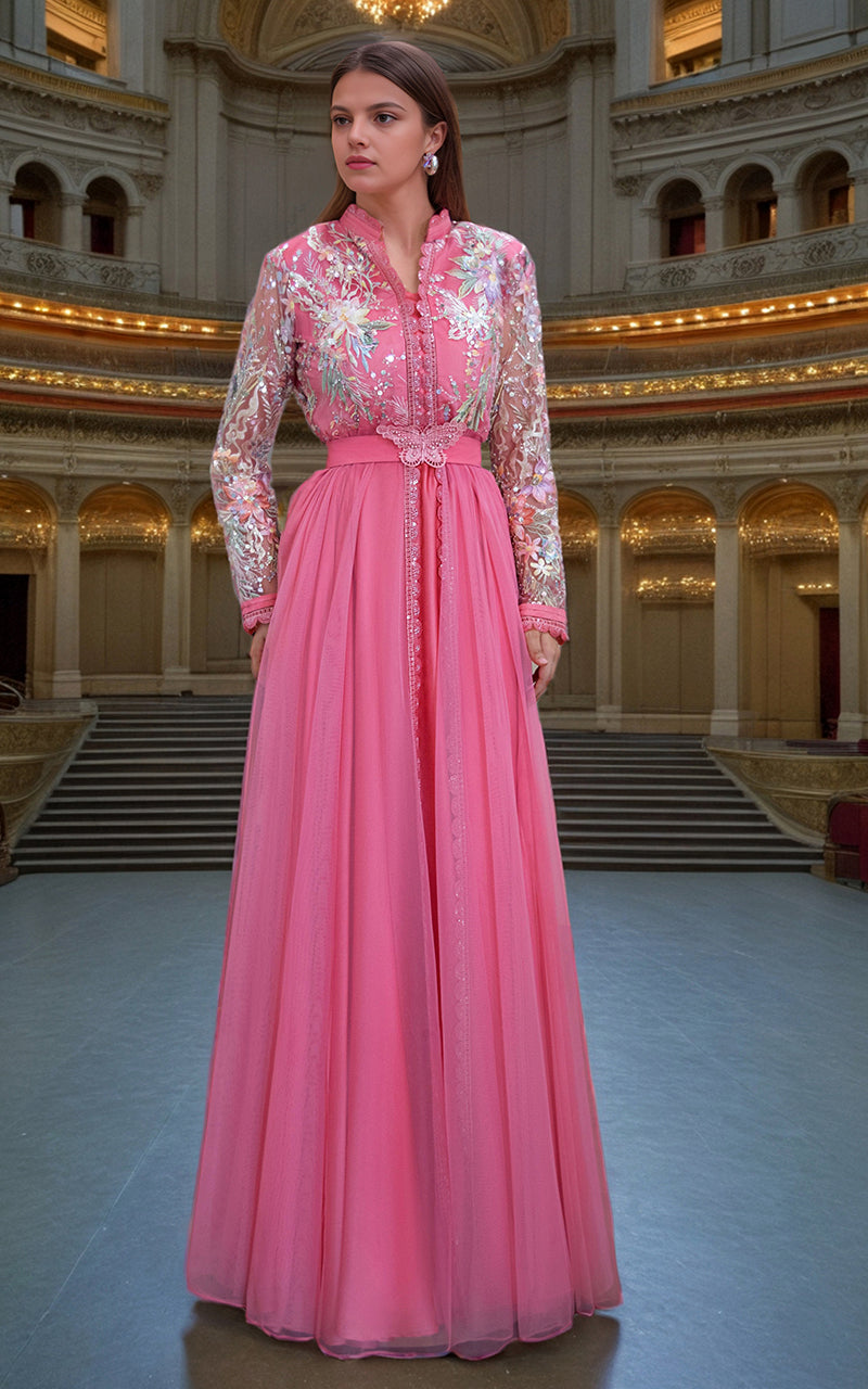 Threads and Motifs | Formal Dresses 25 | Net Embroidered Maxi