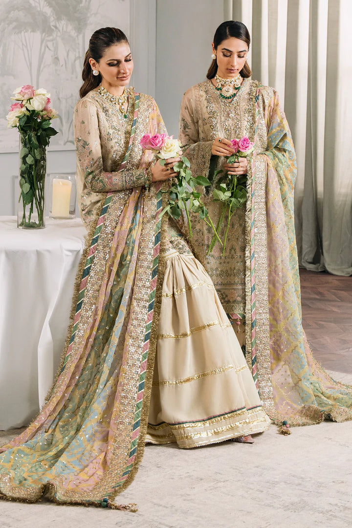 Baroque | Chantelle Embroidered Collection | CH12-04 - Hoorain Designer Wear - Pakistani Ladies Branded Stitched Clothes in United Kingdom, United states, CA and Australia