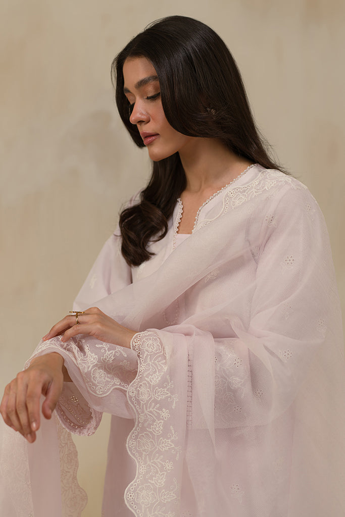 Cross Stitch | Chikankari Lawn 24 | PALE LILAC - Pakistani Clothes for women, in United Kingdom and United States