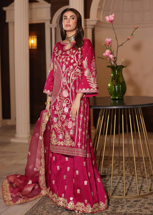 Waqas Shah | Meh-E-Nur | FREESIA - Hoorain Designer Wear - Pakistani Ladies Branded Stitched Clothes in United Kingdom, United states, CA and Australia
