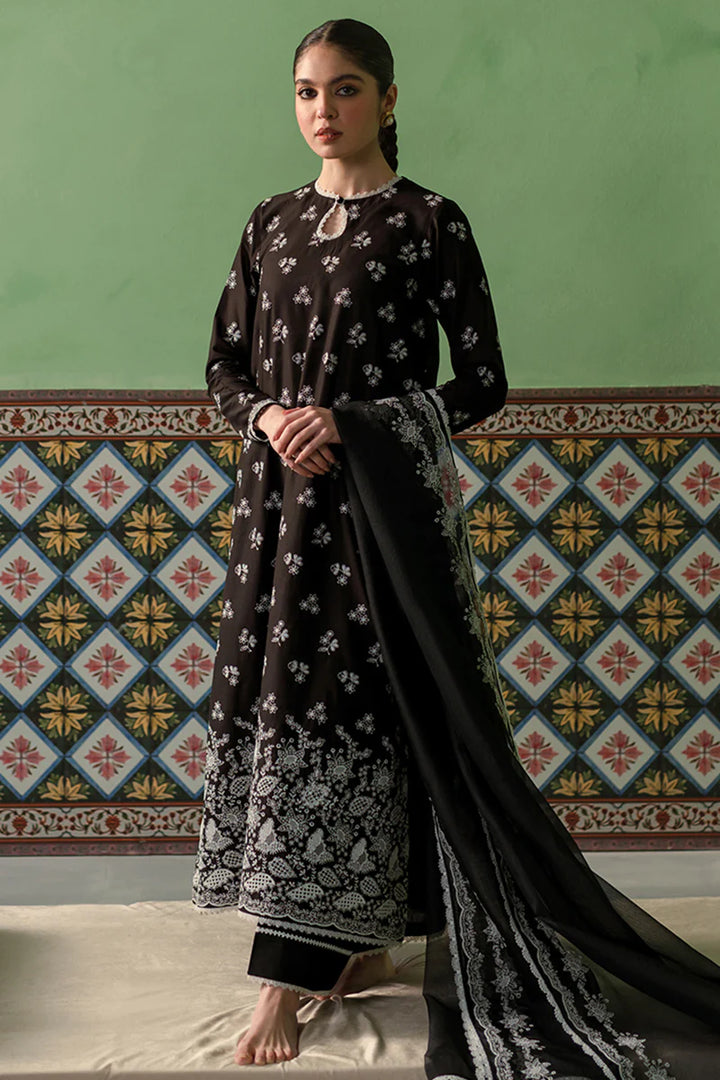 Cross Stitch | Chikankari Lawn | DUSKY SABLE - Pakistani Clothes for women, in United Kingdom and United States