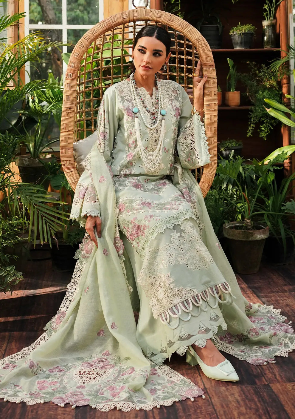 Kahf Premium | Luxury Lawn 24 | KLE-01A Margarita - Pakistani Clothes for women, in United Kingdom and United States