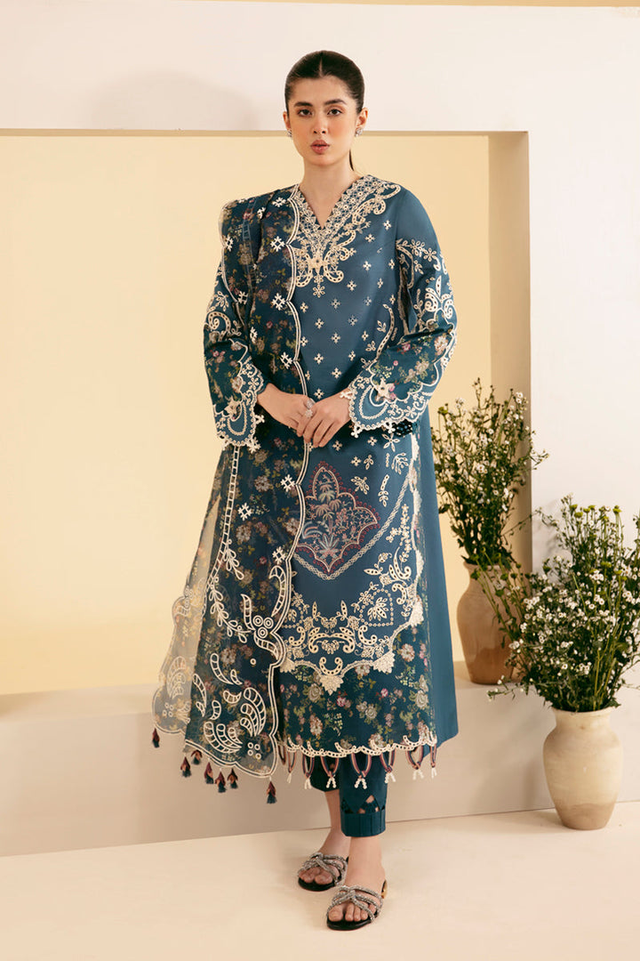 Qalamkar | Qlinekari Luxury Lawn | SQ-05 ELA - Pakistani Clothes for women, in United Kingdom and United States