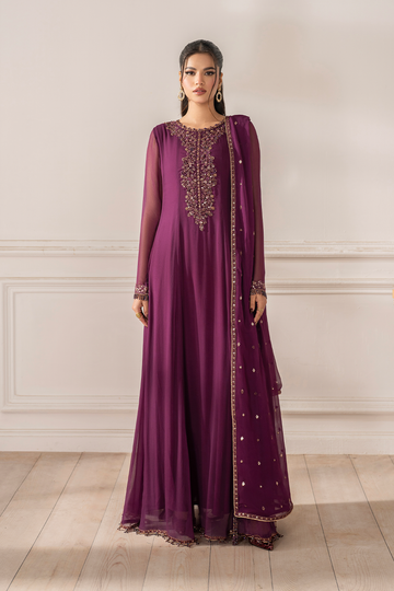 Iznik I Festive Formal I UE-480 Embroidered Chiffon