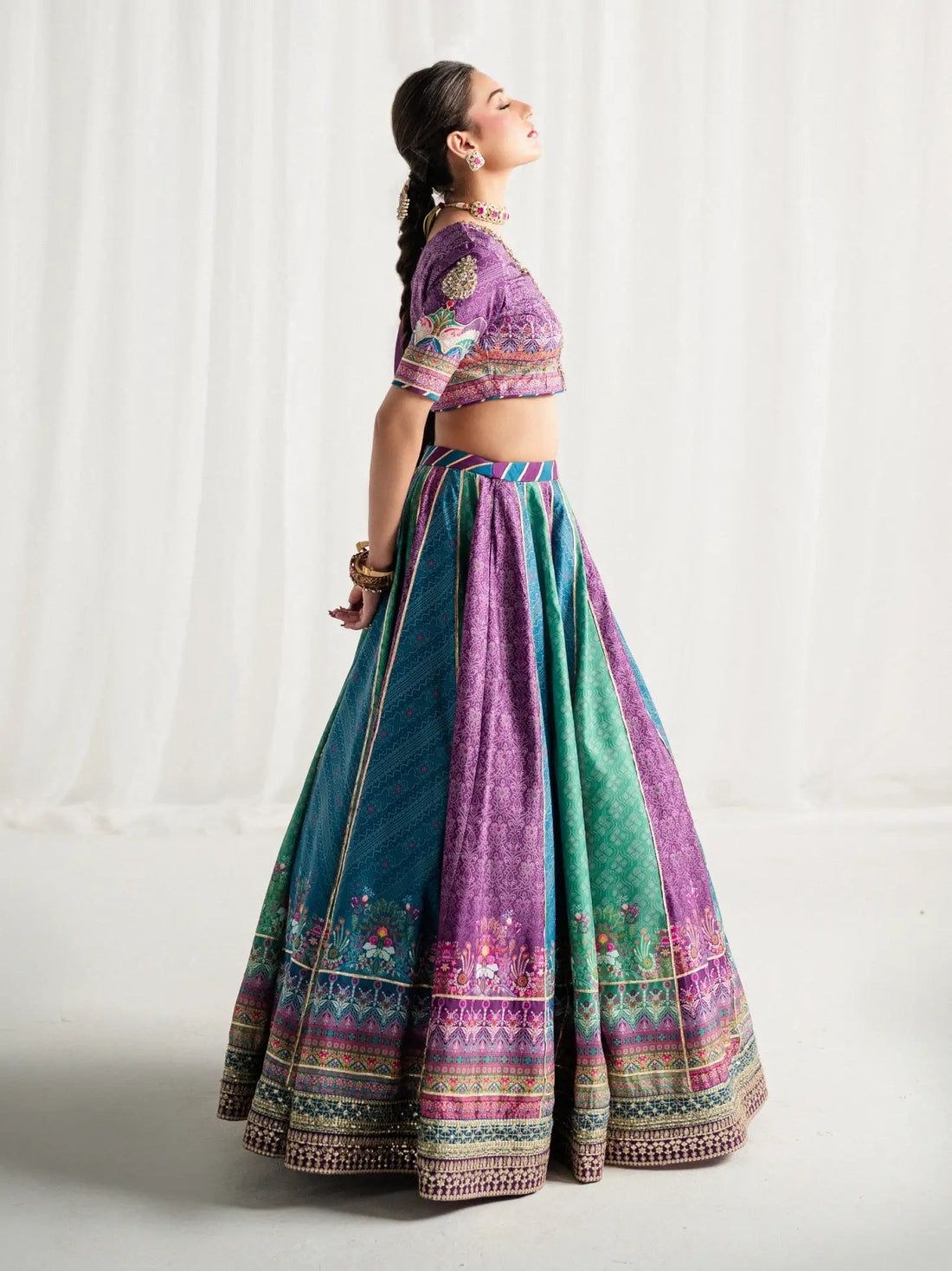 Gulaal | Aira Printed Silk | Mosaic Muse