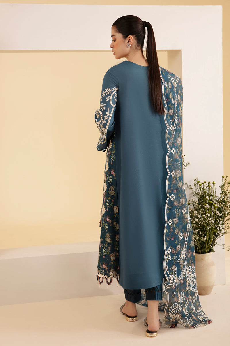 Qalamkar | Qlinekari Luxury Lawn | SQ-05 ELA - Pakistani Clothes for women, in United Kingdom and United States