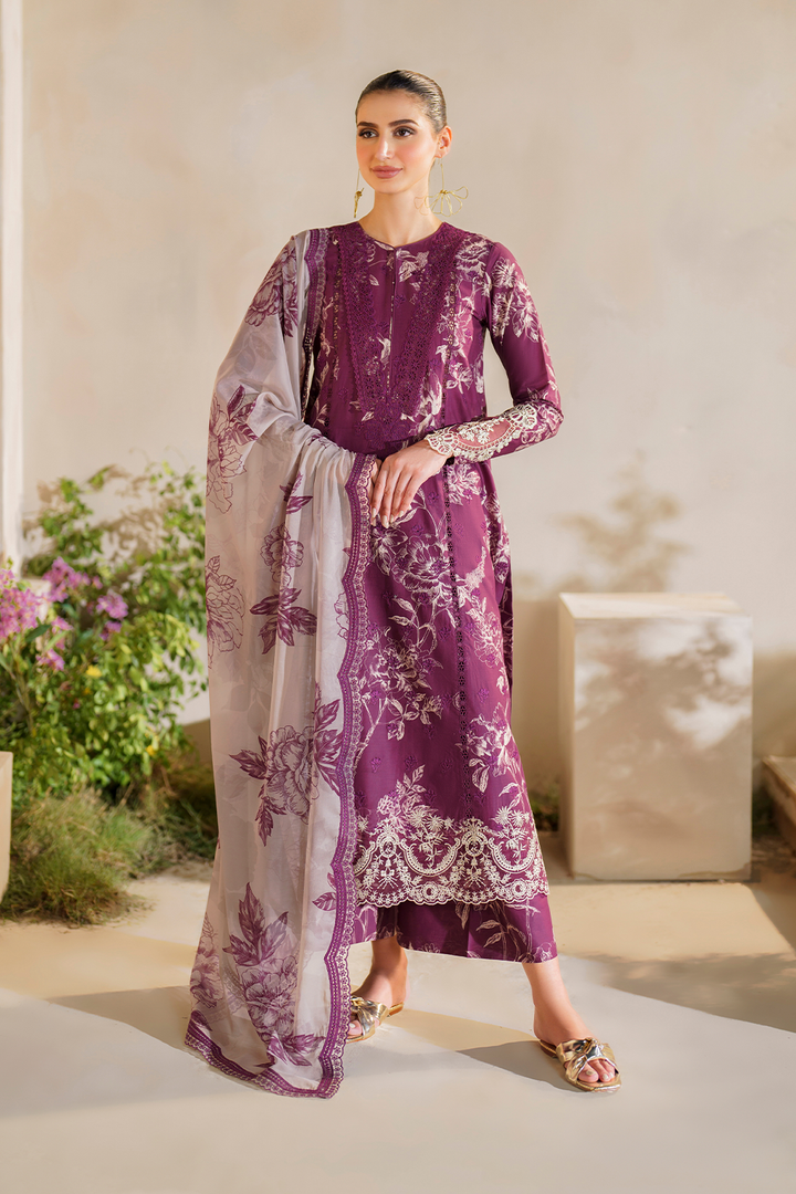 Iznik | Festive lawn 24 | SFL-04 - Pakistani Clothes for women, in United Kingdom and United States