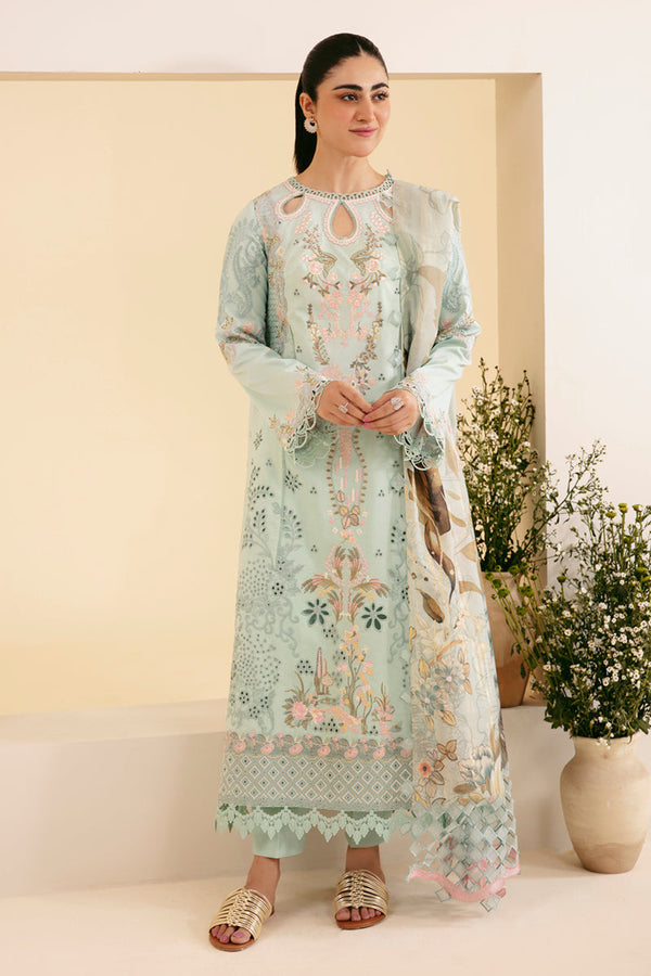 Qalamkar | Qlinekari Luxury Lawn | SQ-06 AFROZEH - Hoorain Designer Wear - Pakistani Designer Clothes for women, in United Kingdom, United states, CA and Australia