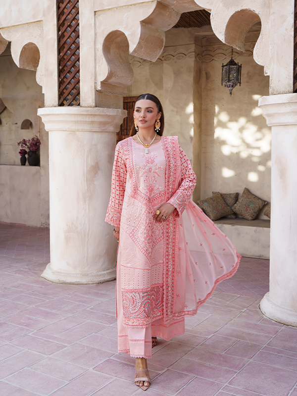 Zebtan | Zeenat Luxury Lawn Eid Collection | ZL 04 - Hoorain Designer Wear - Pakistani Ladies Branded Stitched Clothes in United Kingdom, United states, CA and Australia