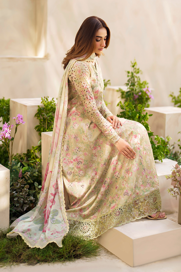Iznik | Festive lawn 24 | SFL-05 - Pakistani Clothes for women, in United Kingdom and United States