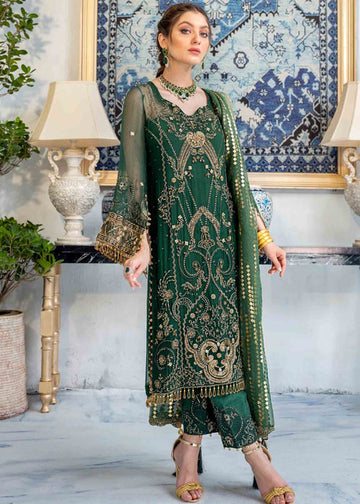 Meeral | Wedding Formals | ML-04-BOTTLE GREEN