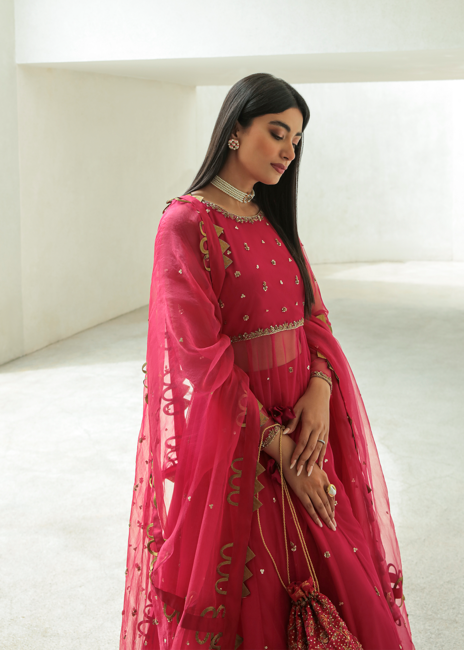 Purple Haze Pret Studio | Apsara Formals | Rose Pink Pashwas - Pakistani Clothes for women, in United Kingdom and United States