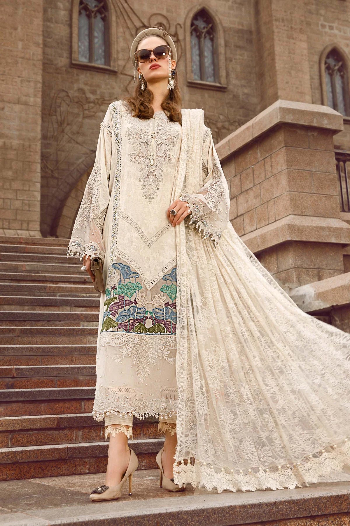 Maria B | Luxury Lawn |  D-2307-B - Pakistani Clothes for women, in United Kingdom and United States