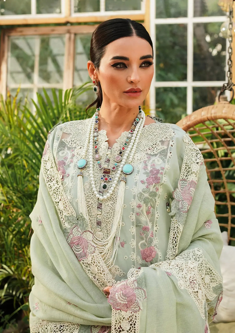 Kahf Premium | Luxury Lawn 24 | KLE-01A Margarita - Pakistani Clothes for women, in United Kingdom and United States