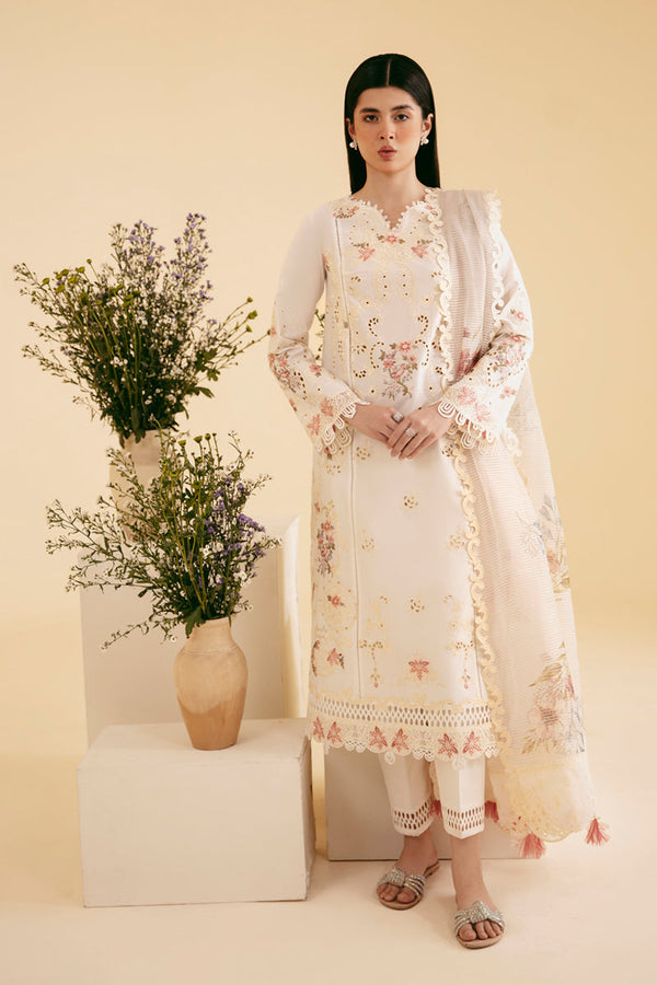 Qalamkar | Qlinekari Luxury Lawn | SQ-01 SARV - Hoorain Designer Wear - Pakistani Designer Clothes for women, in United Kingdom, United states, CA and Australia