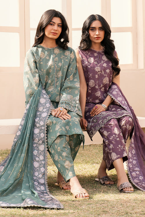 Baroque | Luxury Pret 24 | LAWN UF-599 - Pakistani Clothes for women, in United Kingdom and United States