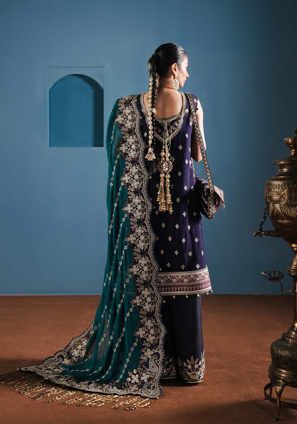 Zarqash | Lakhnawi Festive Chiffon 24 |  ZQL 002A ADA