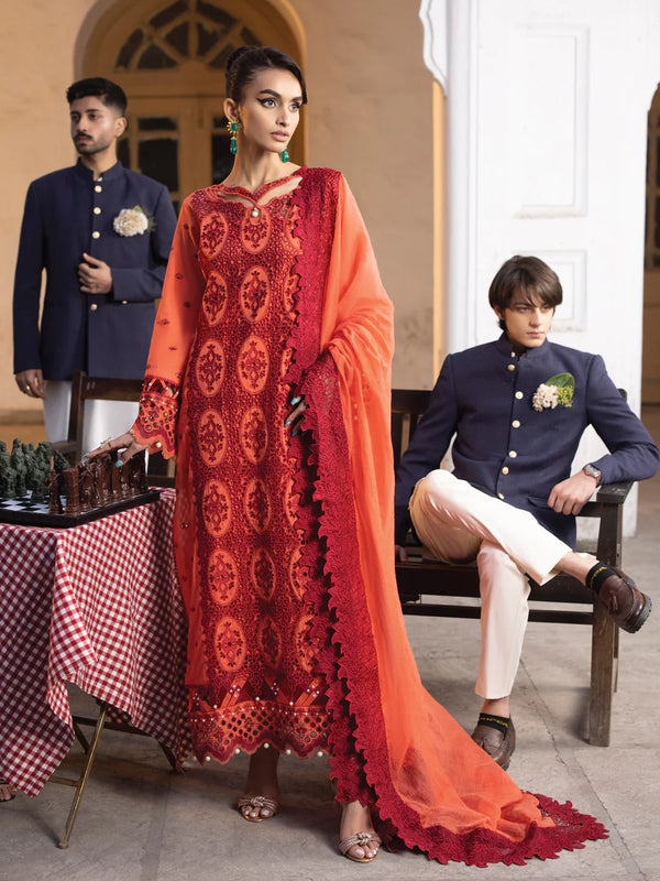 Faiza Faisal | Maya Luxury Lawn | Paula - Hoorain Designer Wear - Pakistani Ladies Branded Stitched Clothes in United Kingdom, United states, CA and Australia