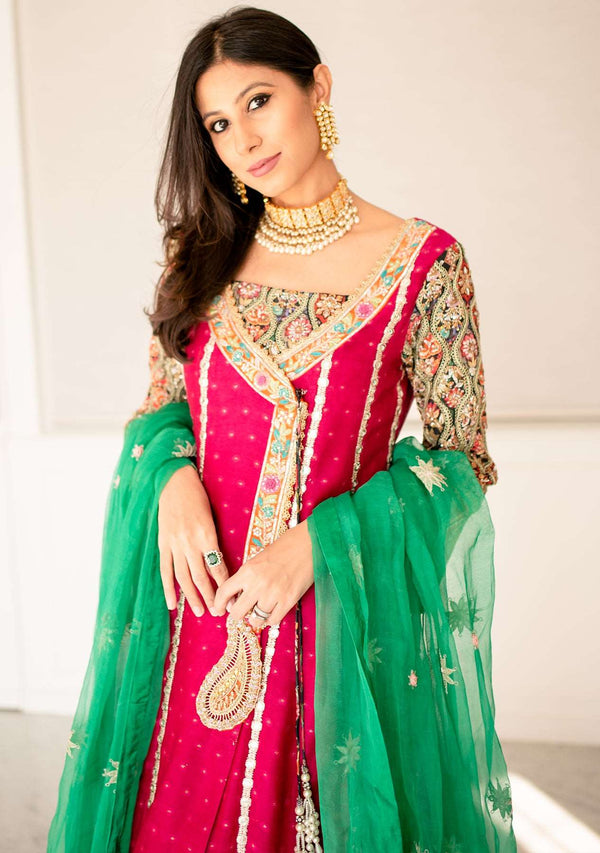 Layla Chatoor | Luxury Pret | Fuchsia Angrakha
