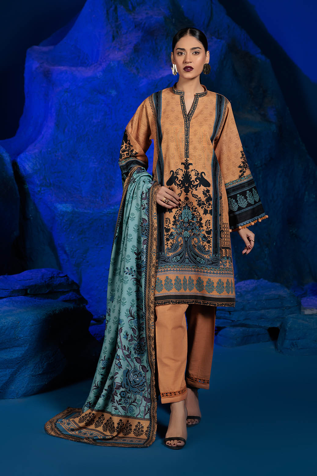 Bonanza Satrangi | Khaddar and Viscose | MIDNIGHT