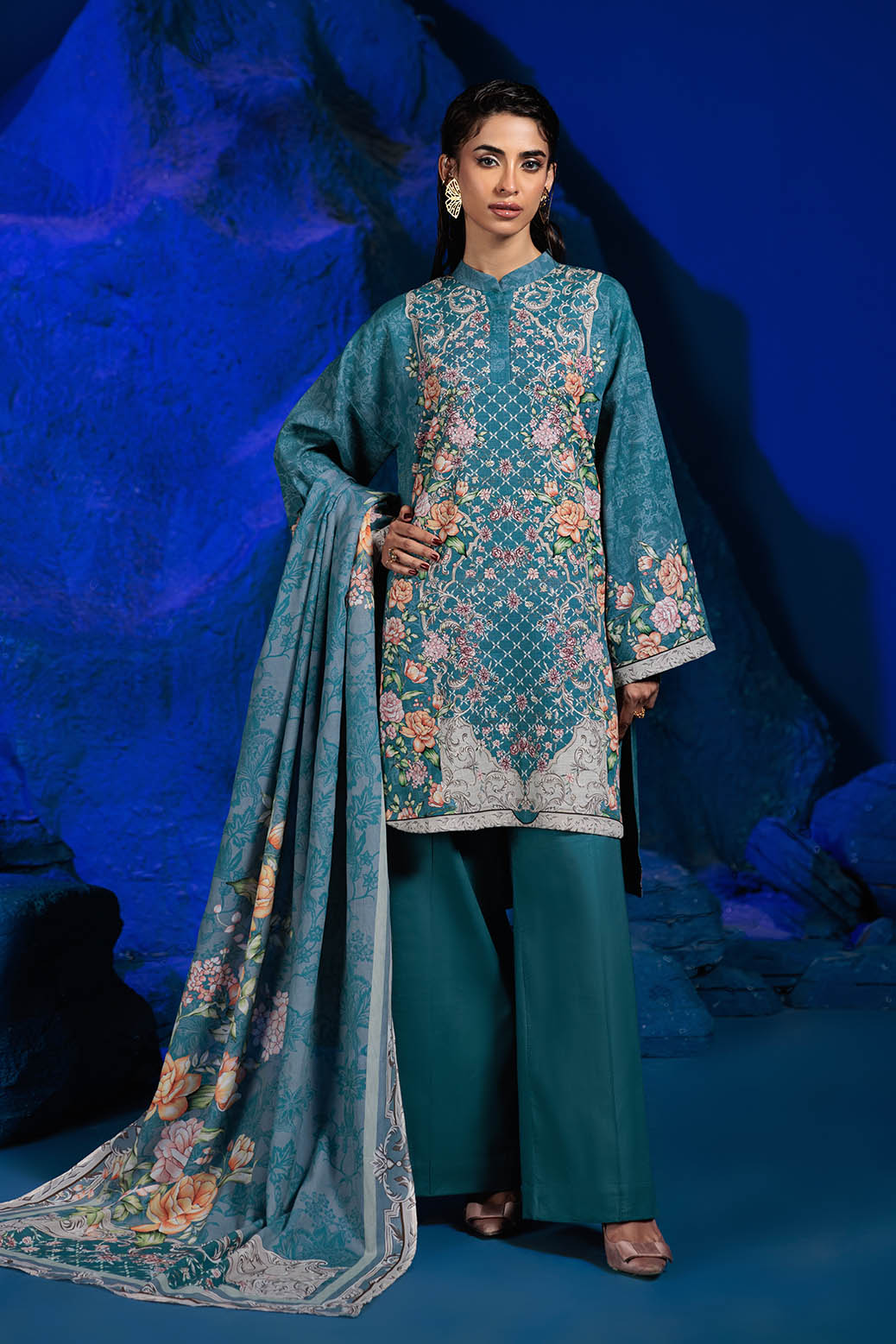 Bonanza Satrangi | Khaddar and Viscose | BRILLIANT BLUE